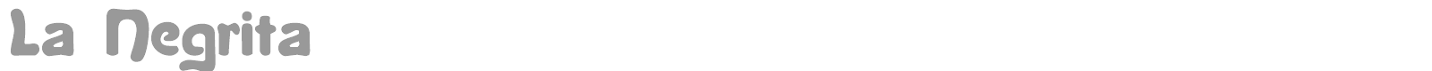 La Negrita font preview